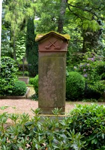 Schloss Eisenbach, Friedhof, Grabstein Thomas Stock (1)