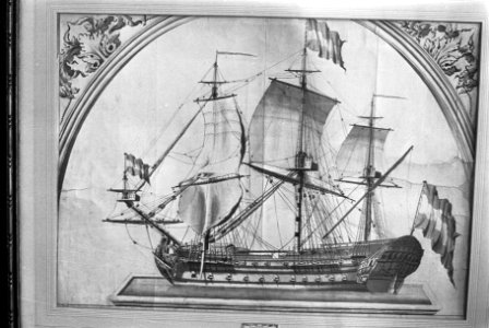 Scheepsmodellen in scheepvaartmuseum, opdracht heer Viete (Der Stern), Bestanddeelnr 925-7813
