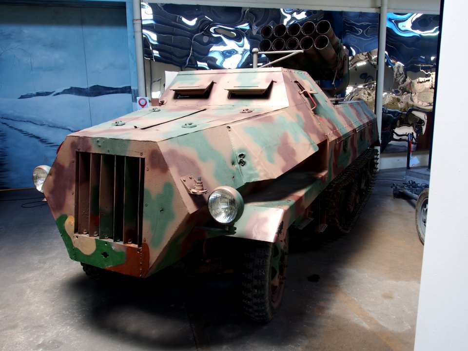 SdKfz 4-1 15cm Nebelwerfer-Zehnling 42 auf 2t Maultier in the Musée des Blindés, France, pic-1