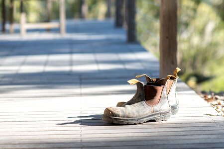 Shoes old worn