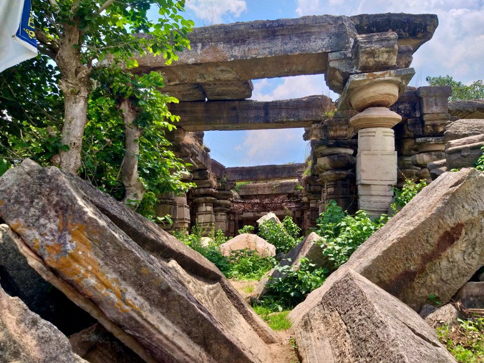 Shiva temple ruins, Khammampally Telangana - 74