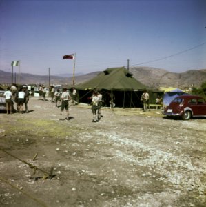 Serie Jamboree en Griekenland administratie tent, Bestanddeelnr 254-7379