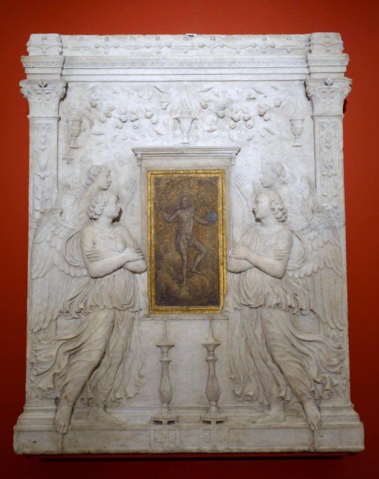 Sacrament Tabernacle (fragment) by Andrea Bregno studio, Santa Maria del Popolo, Rome, 1501, marble - Bode-Museum - DSC03719