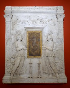Sacrament Tabernacle (fragment) by Andrea Bregno studio, Santa Maria del Popolo, Rome, 1501, marble - Bode-Museum - DSC03719