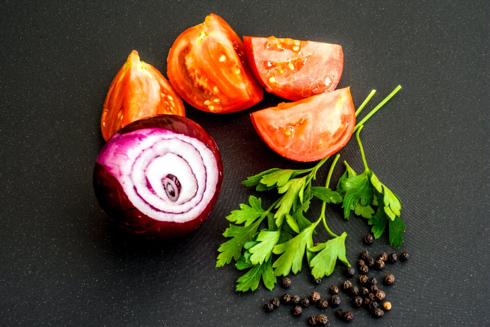 Pepper garlic food