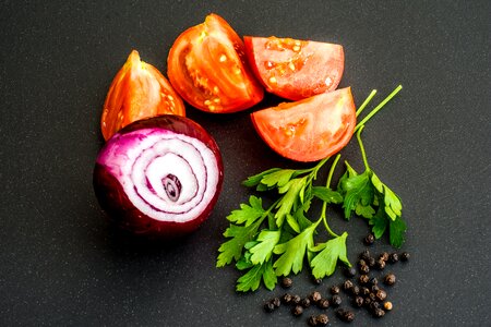 Pepper garlic food photo