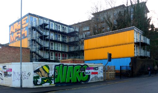 Shipping Container Houses, New England Road, Brighton (December 2013) (3)