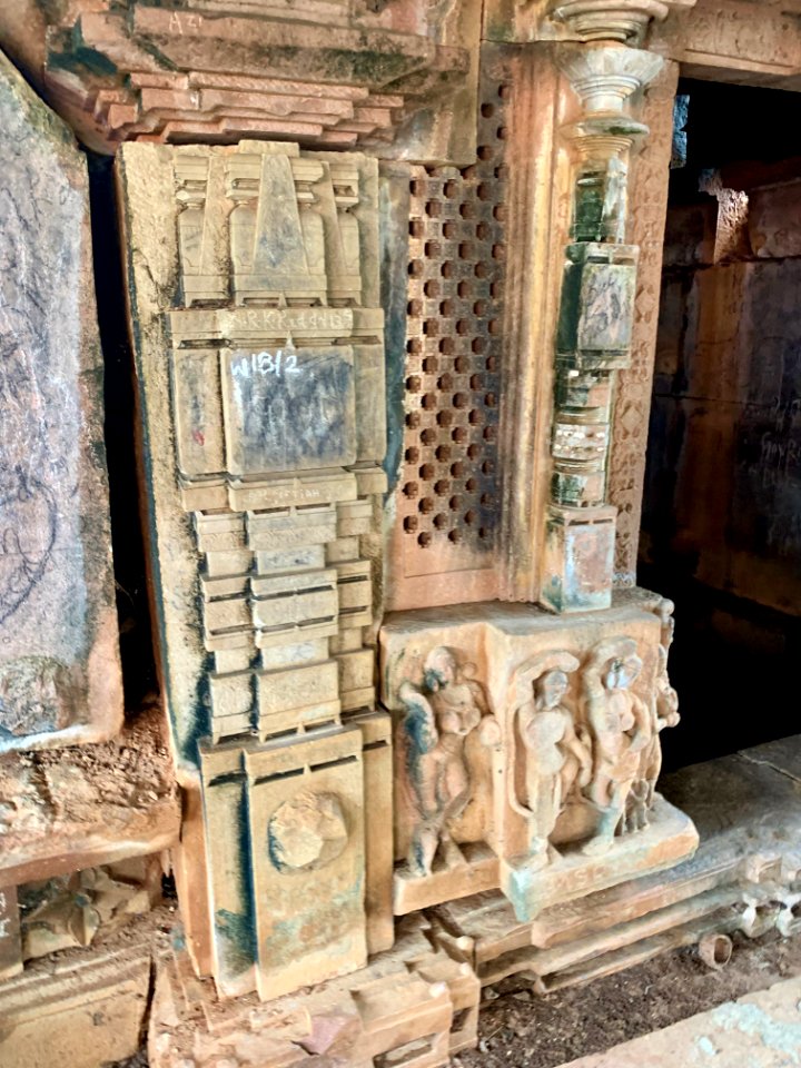 Shiva temple ruins, Palampet lake bund east, Telangana India - 15