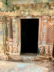 Shiva temple ruins, Palampet lake bund east, Telangana India - 18 photo