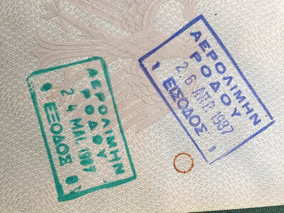 Rhodos Border Stamps 1987