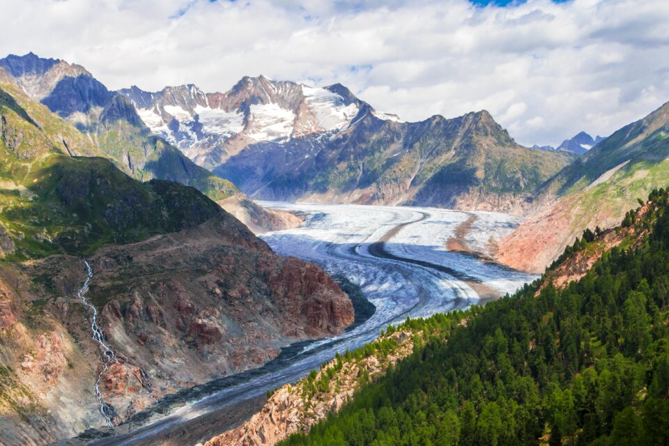 Hiking switzerland largest glacier