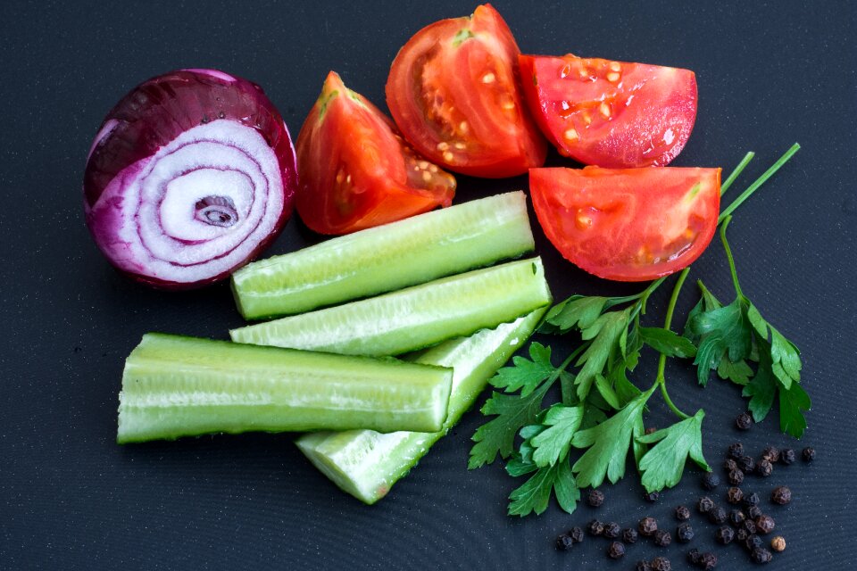 Pepper garlic food