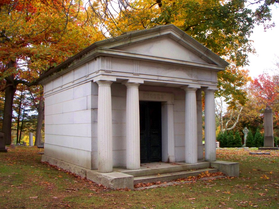 Rhodes Mausoleum, Homewood Cemetery, 2015-10-29, 03