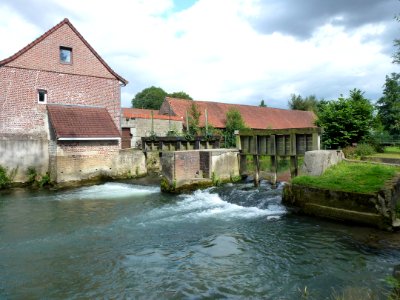Remilly-Wirquin (Pas-de-Calais, Fr) moulin sur l'Aa (02)