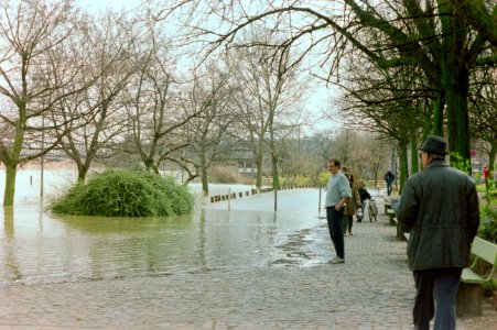 Rheinhochwasser Mainz 1988-04 A009