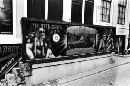 Reclame van sex-exploitanten op Amsterdamse Walletjes, Bestanddeelnr 929-9354