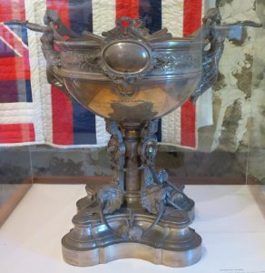 Reciprocity Trophy, Tiffany & Co., c 1875, Bailey House Museum photo