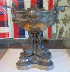 Reciprocity Trophy, Tiffany & Co., c 1875, Bailey House Museum