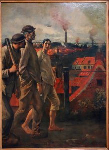 Return from the Mine by Constantin Meunier, undated - Museum M - Leuven, Belgium - DSC05364