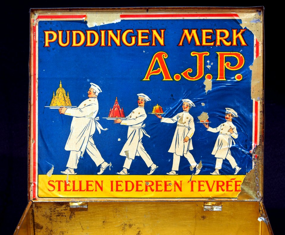 Puddingen Merk AJP blik, foto 8