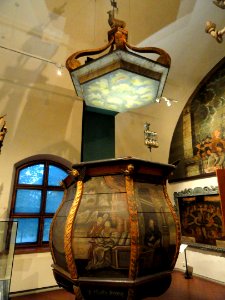 Pulpit of Kälviä Church, 1726 - National Museum of Finland - DSC04254