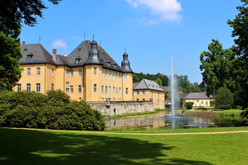 Palace schloss dyck moated castle
