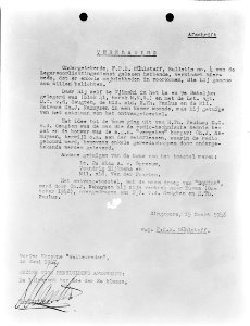 Repro document. Verklaring van F.P.B.Mülhstaff, betreffende geheime radio's in …, Bestanddeelnr 8814