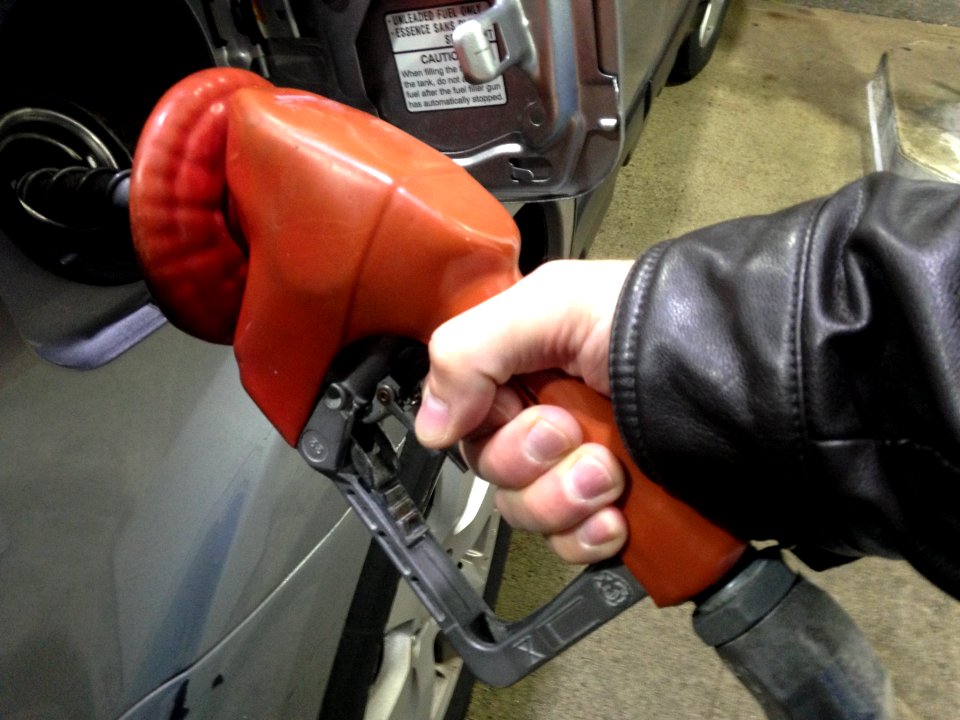 Pumping gas by hand