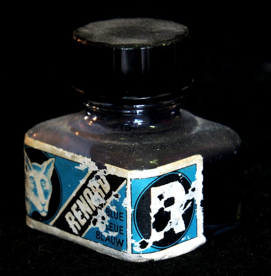 Renard blauw, inktpotje, foto 3