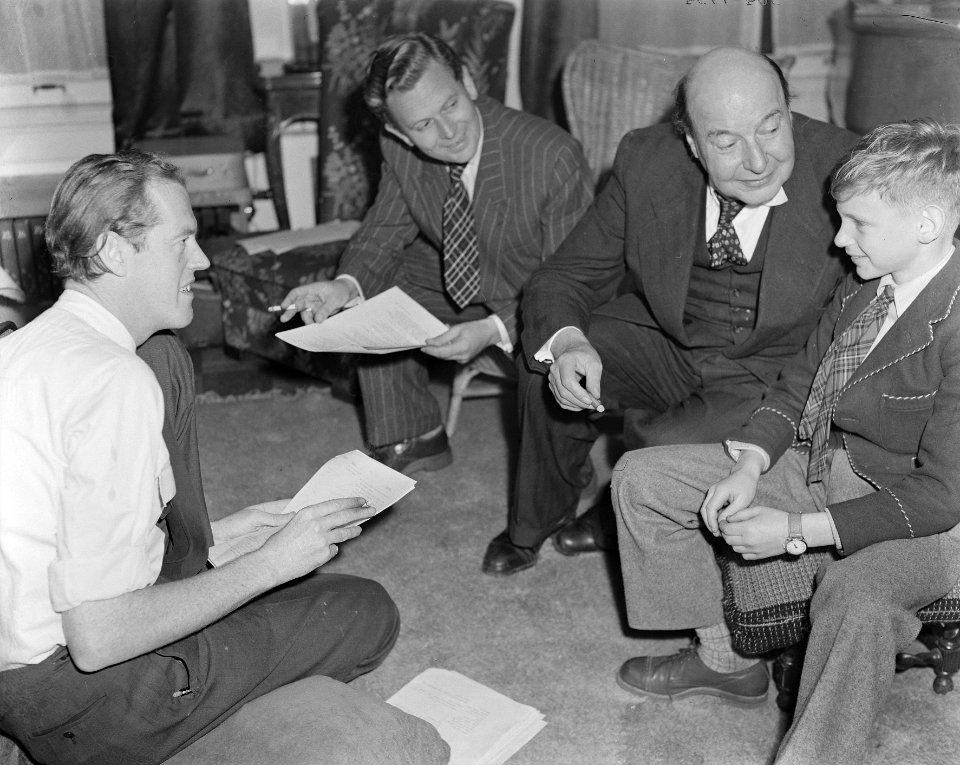 Repetitie televisiespel Albert van Dalsum met Louitje Bouwmeester (kleinzoon van, Bestanddeelnr 904-7794