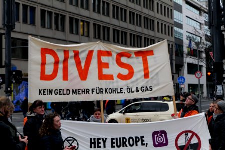 Protest against EU gas infrastructure support in PCI Berlin 2020-02-07 06