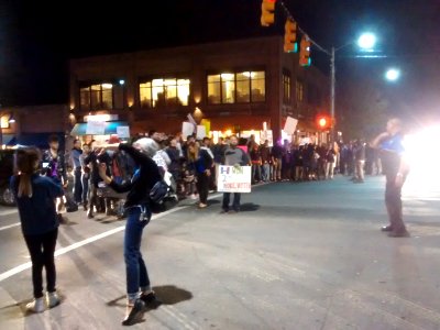 Protest against Donald Trump in Chapel Hill 1