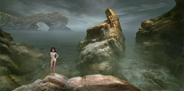 Mystical light atmosphere