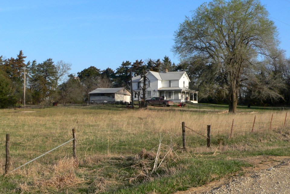 Rinne Farm house and garage from SE 2 long