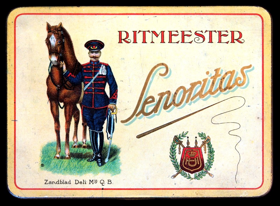 Ritmeester Senoritas sigarenblikje vlakke deksel