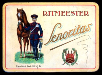 Ritmeester Senoritas sigarenblikje vlakke deksel