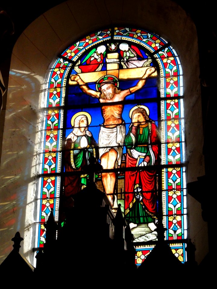 Riville (Seine-Mar.) église, vitrail (03)