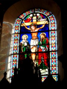 Riville (Seine-Mar.) église, vitrail (03)