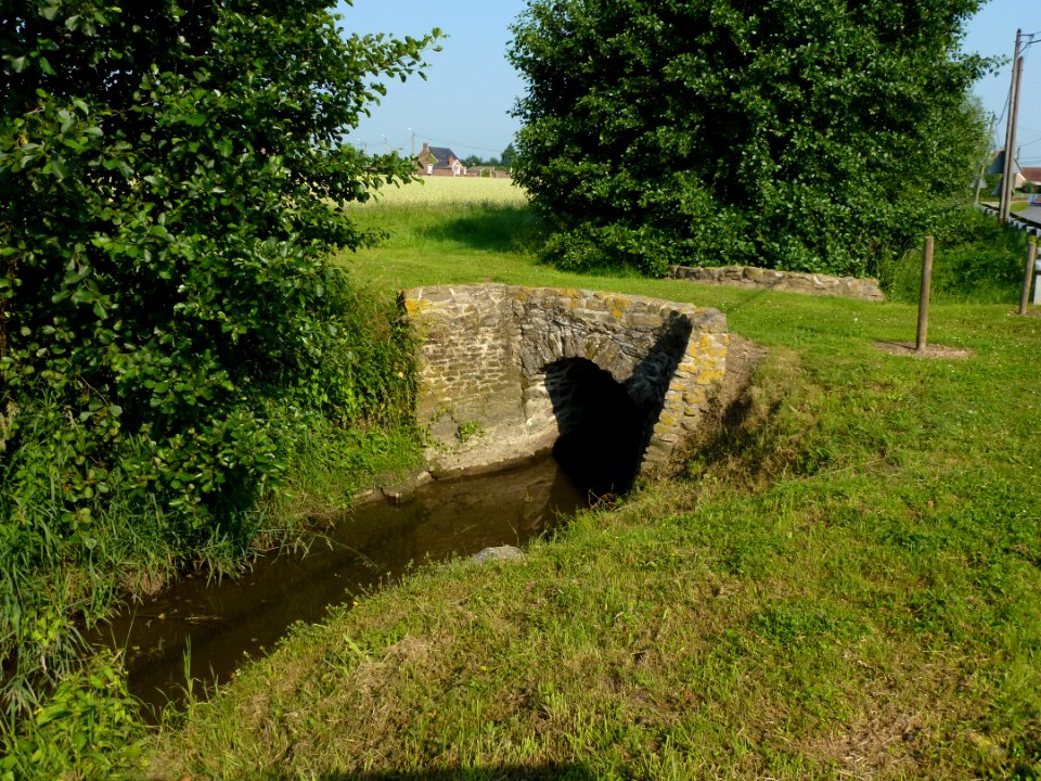 Rosult (Nord, Fr) petit pont Ponceau de la Caterie