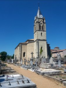 Rosières (Ardèche) - Cimetière et église