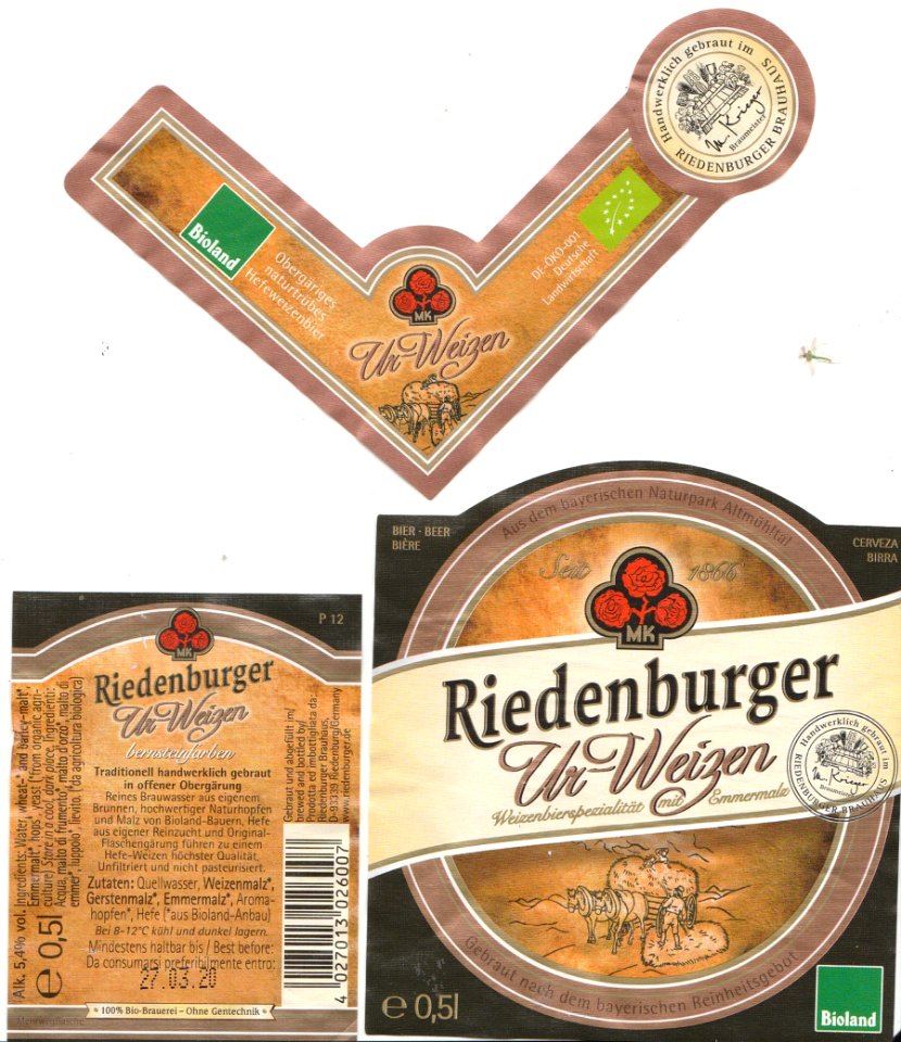 Riedenburger Brauhaus - Riedenburger Ur-Weizen