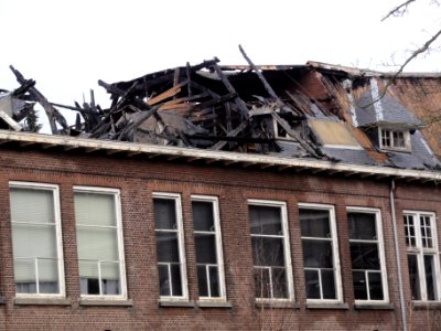 RK.Kweekschool Groesbeekseweg 152 Nijmegen na brand 1-1-2014 (06)