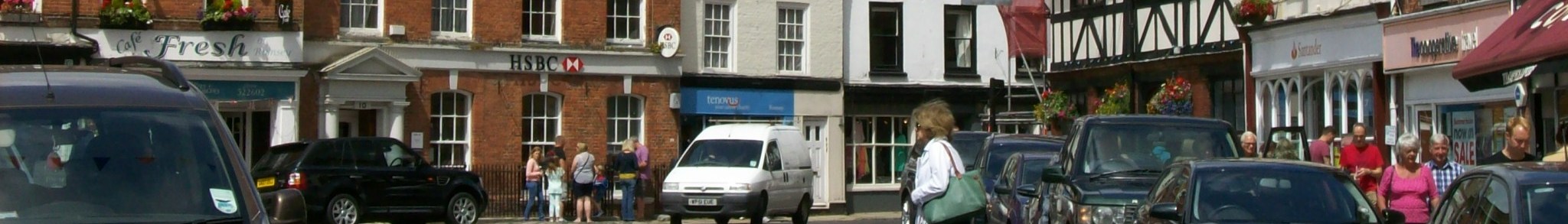 Romsey banner town centre