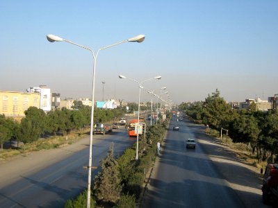 Road 44 East of Iran - through city of Nishapur - Morning 42