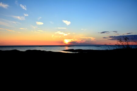 Nature coast summer evening photo