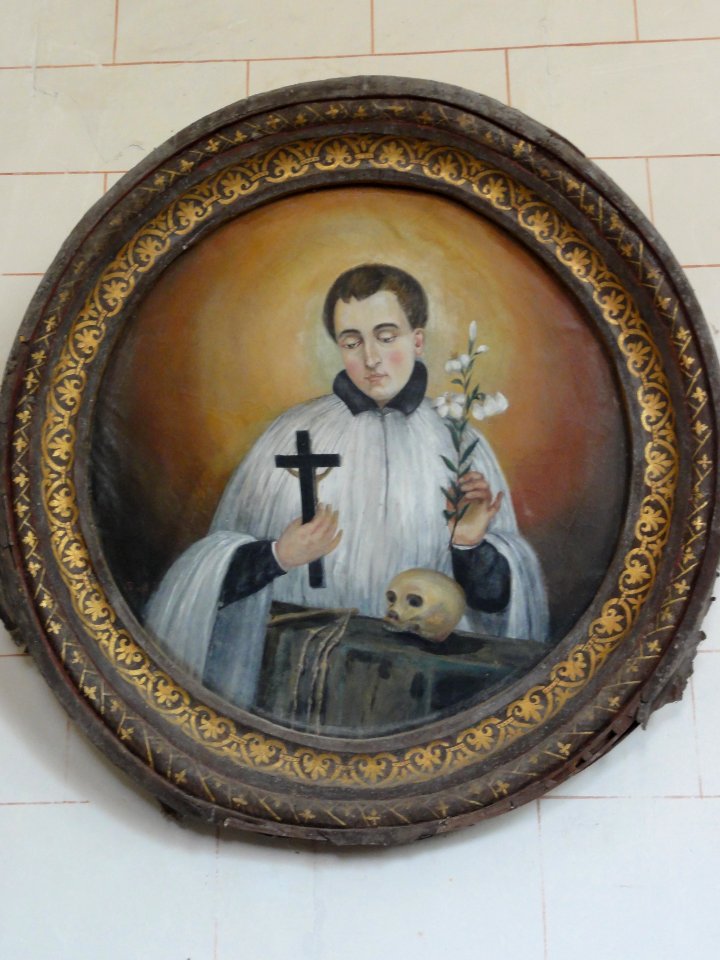 Riville (Seine-Mar.) église, peinture (04) un saint