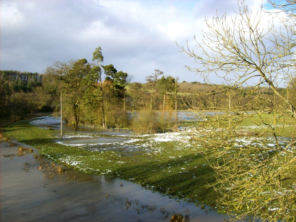 River Derwent in flood at Kirkham
