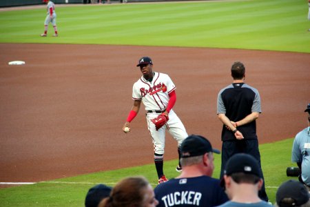 Ronald Acuña Jr. warmup throw, Sept 18 2018 1