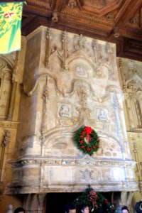 Refectory fireplace - Hearst Castle - DSC06262