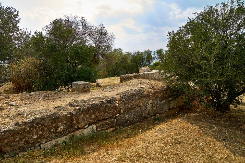 Remains of the Diateichisma on Philopappos Hill, 7 July 2020